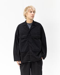 グラフペーパー 26SS Garment Dyed Typewriter Fatigue Shirt(GM261-50101B)BLACK☆3月7日(土)発売！