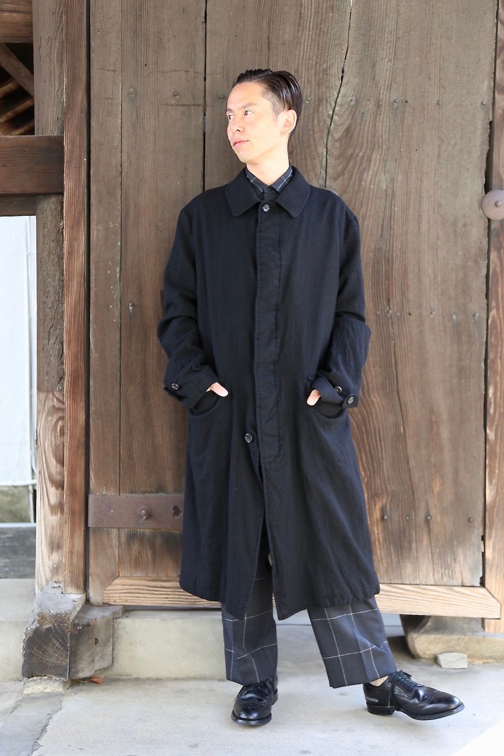 COMME des GARCONS HOMME ウールサージ縮絨コートスタイル.2020.11.1 