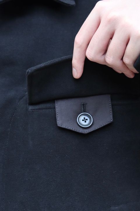 YOKE MILITARY FIELD JACKET"BLACK"style