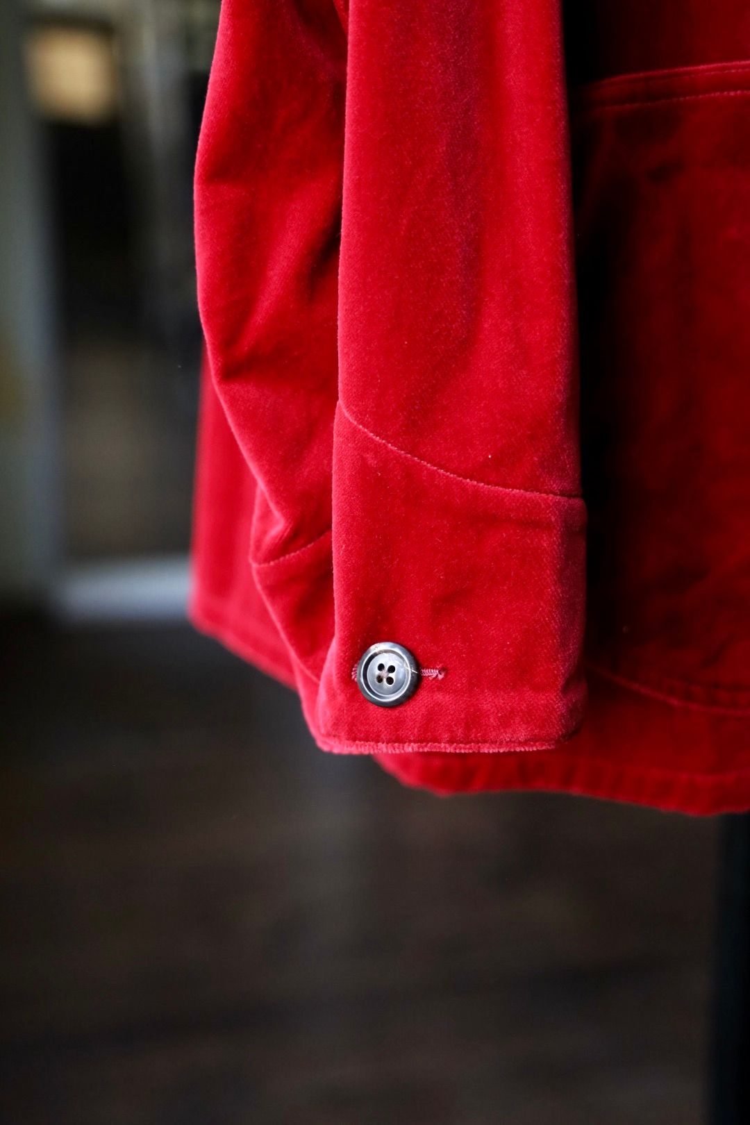 blurhms 25FW Velvet Work Jacket(BHS25F027Vel)red☆8月29日(金)新作発売！