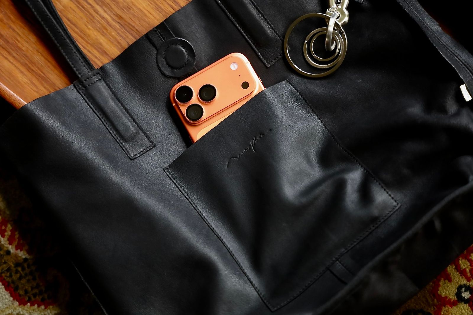 Morphee / モルフェトートバッグ 【LONG】3WAY MIDIUM TOTE(ML-BLK)BLACK☆8月27日(木)再入荷いたしました！