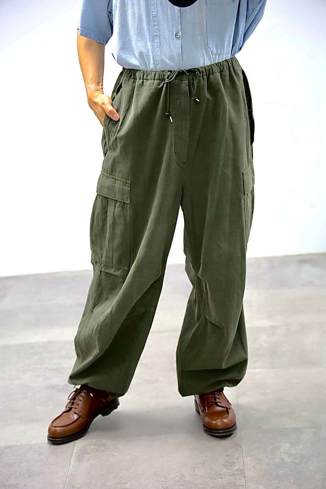 アプレッセ 2026 STYLE2 Washed Cotton Silk Linen HBT M-51 Over Pants(26AAP-04-09)OLIVE☆7月4日(土)新作発売！
