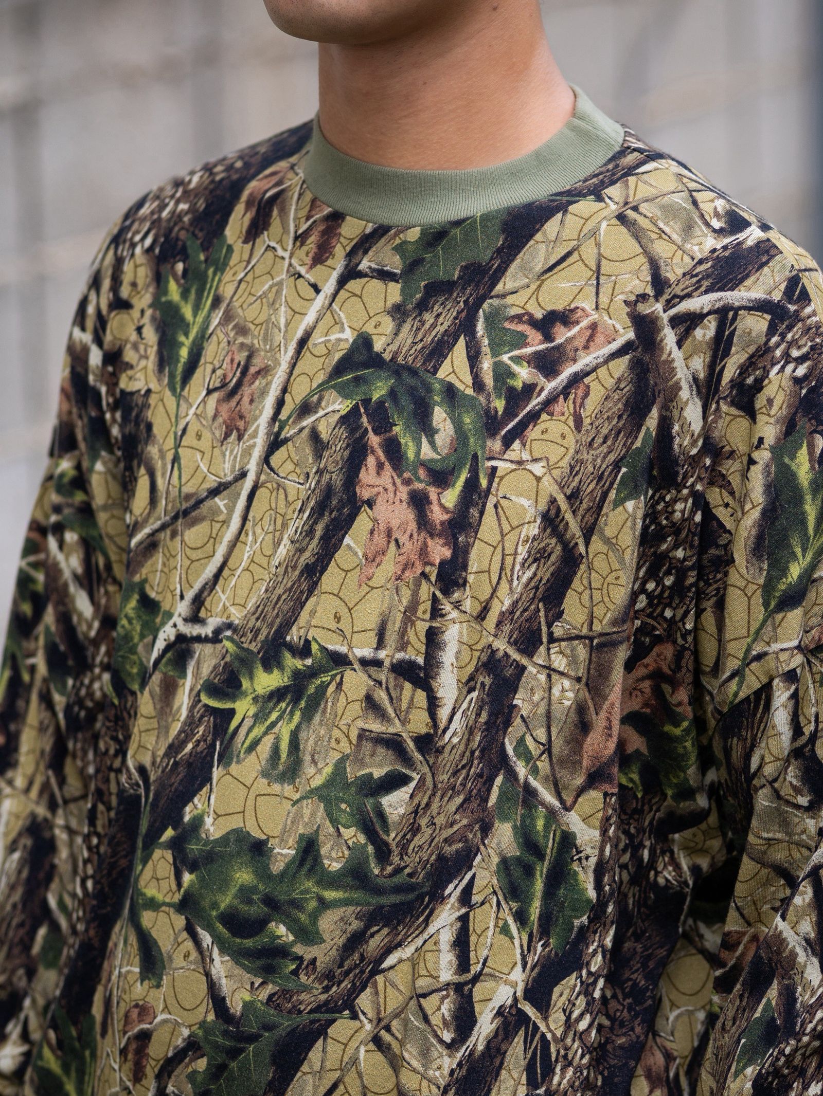 mononoke・made LS T-SHIRT WIDE/CAMO MARKスタイル