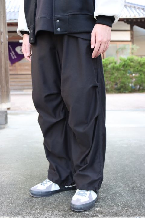 Graphpaper Scale Off Melton Stadium Jacket"BLACK"style