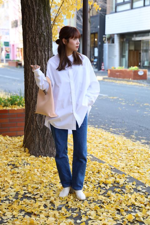 Graphpaper 25SS 新作Hight Count Broad L/S Oversized Band Collar Shirt style.2024.12.15