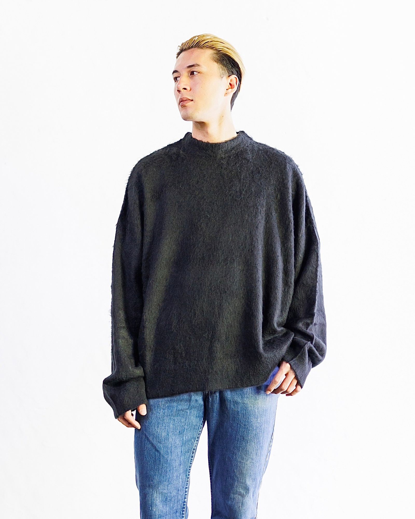 SAINT M×××××× - セントマイケル24AW CLEAN MOHAIR CR KNIT(SM-YS1-0000-056)BLACK |  mark