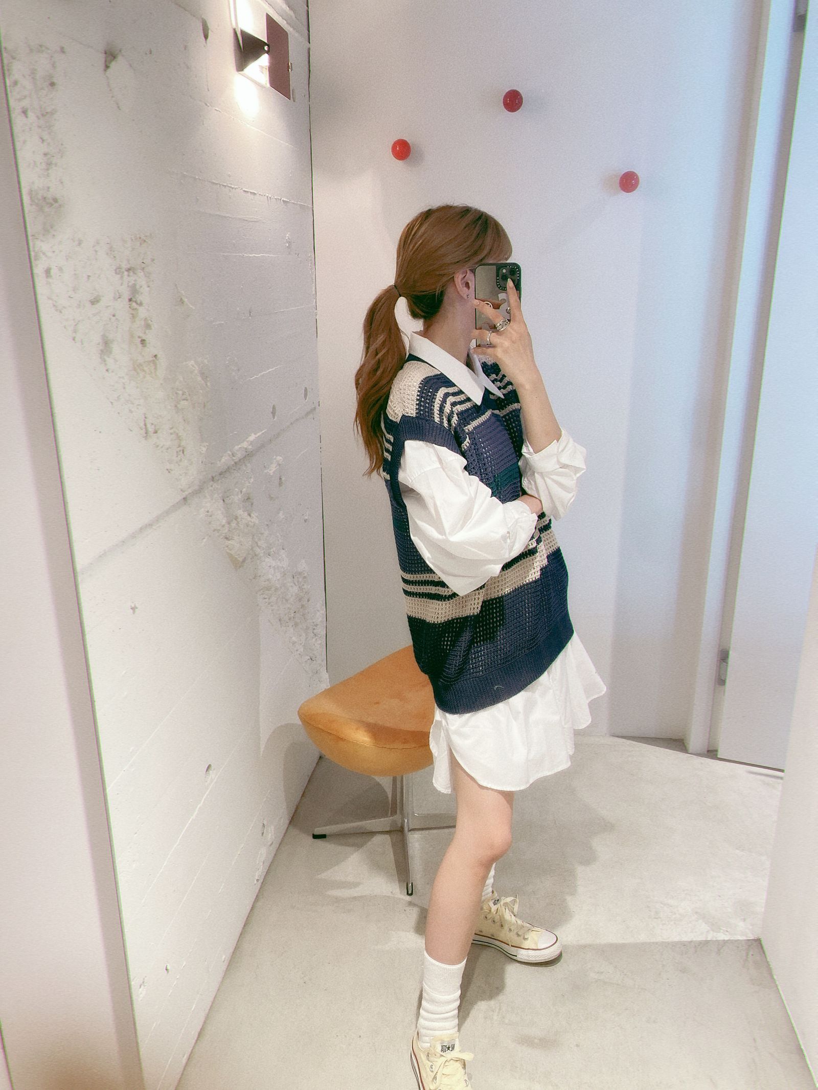 YOKE 新作BORDER MESH KNIT VEST style.2024.5.23 | 4816 | mark