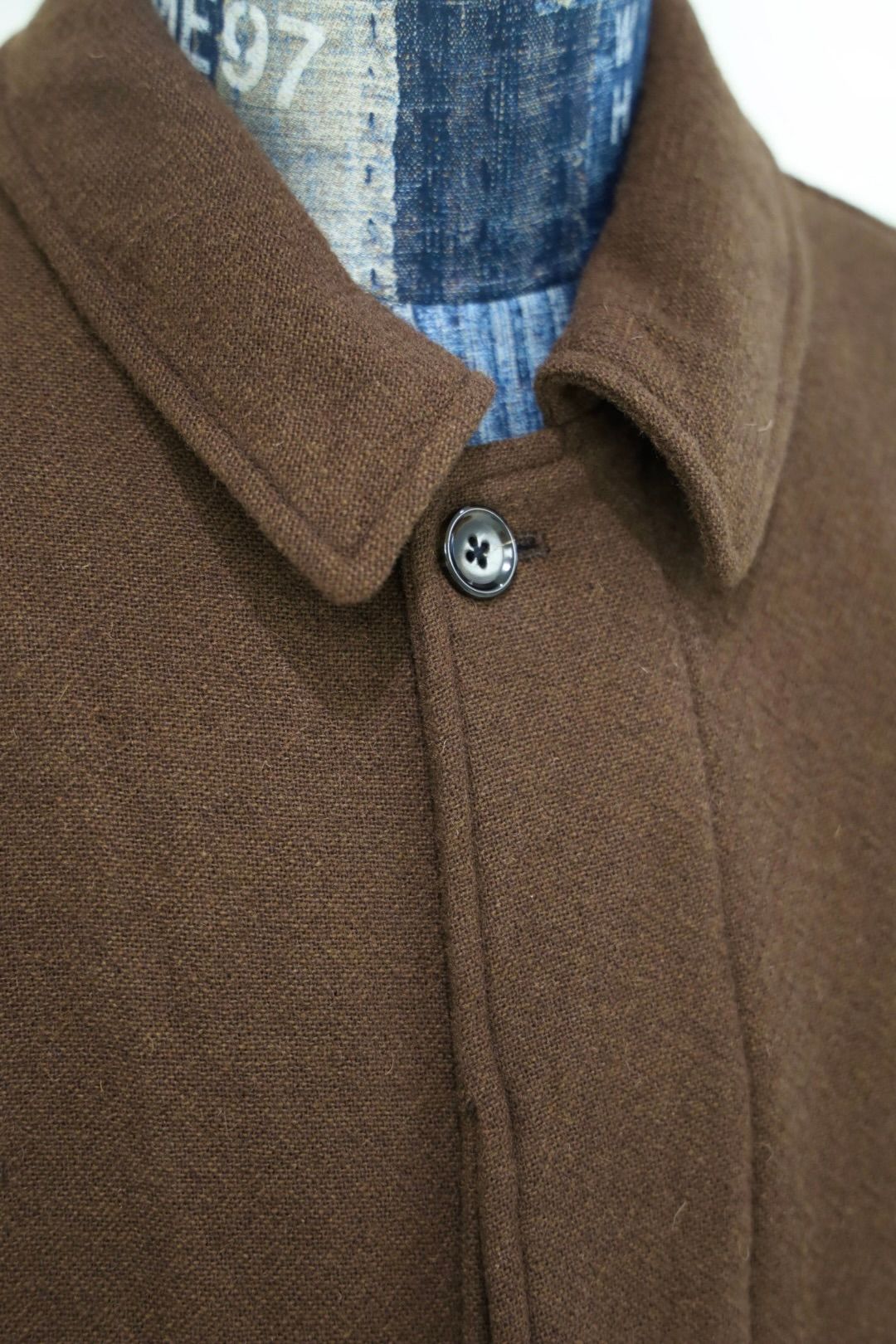 blurhms ブラームス Classic Wool Balmacaan Coat(BHS25F009)Brown☆新作発売！