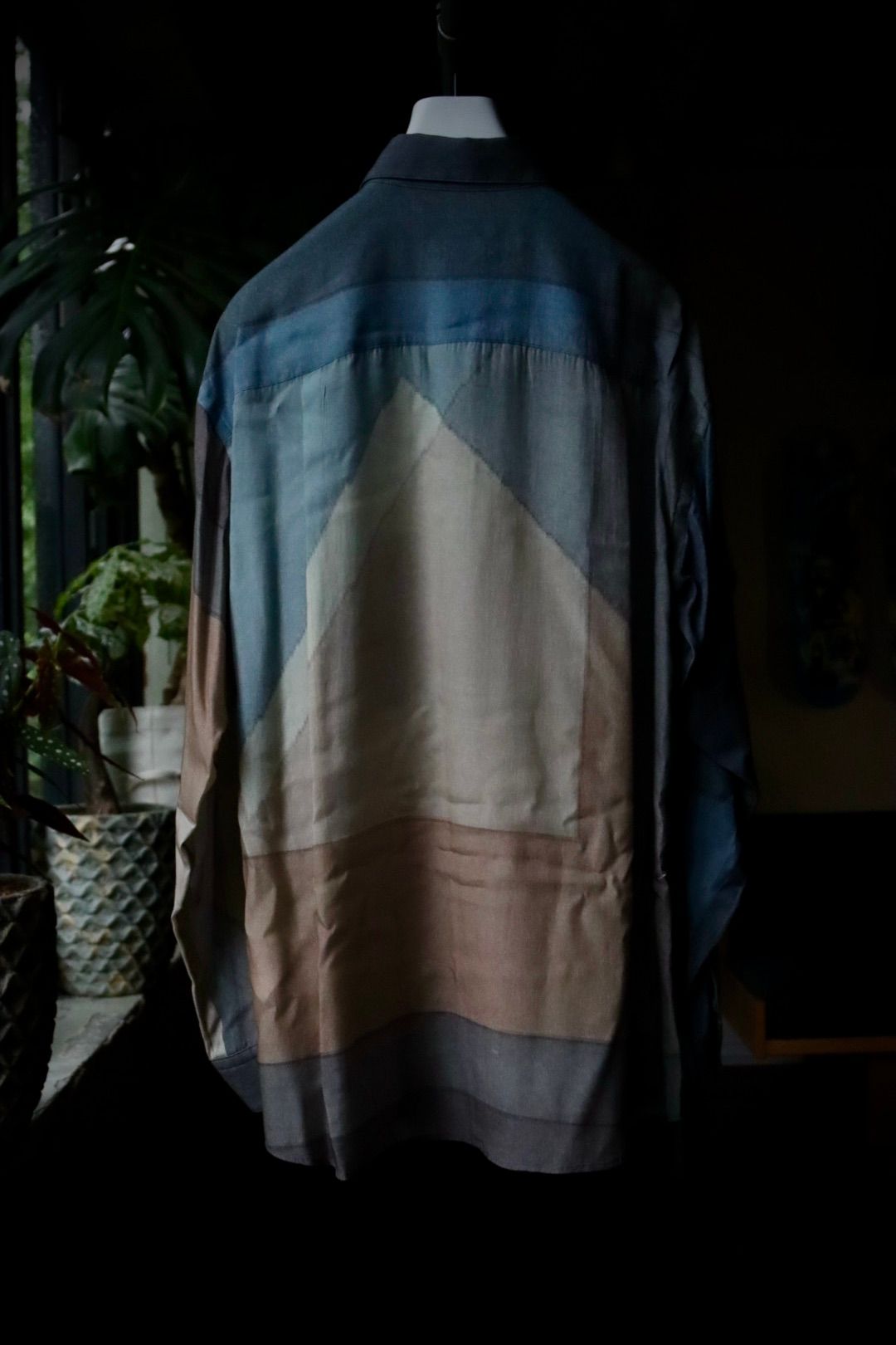 ヨーク23AW PRINTED REGULAR COLLAR SHIRT (YK23FW0558SH) NAVY★7月8日(土)発売！