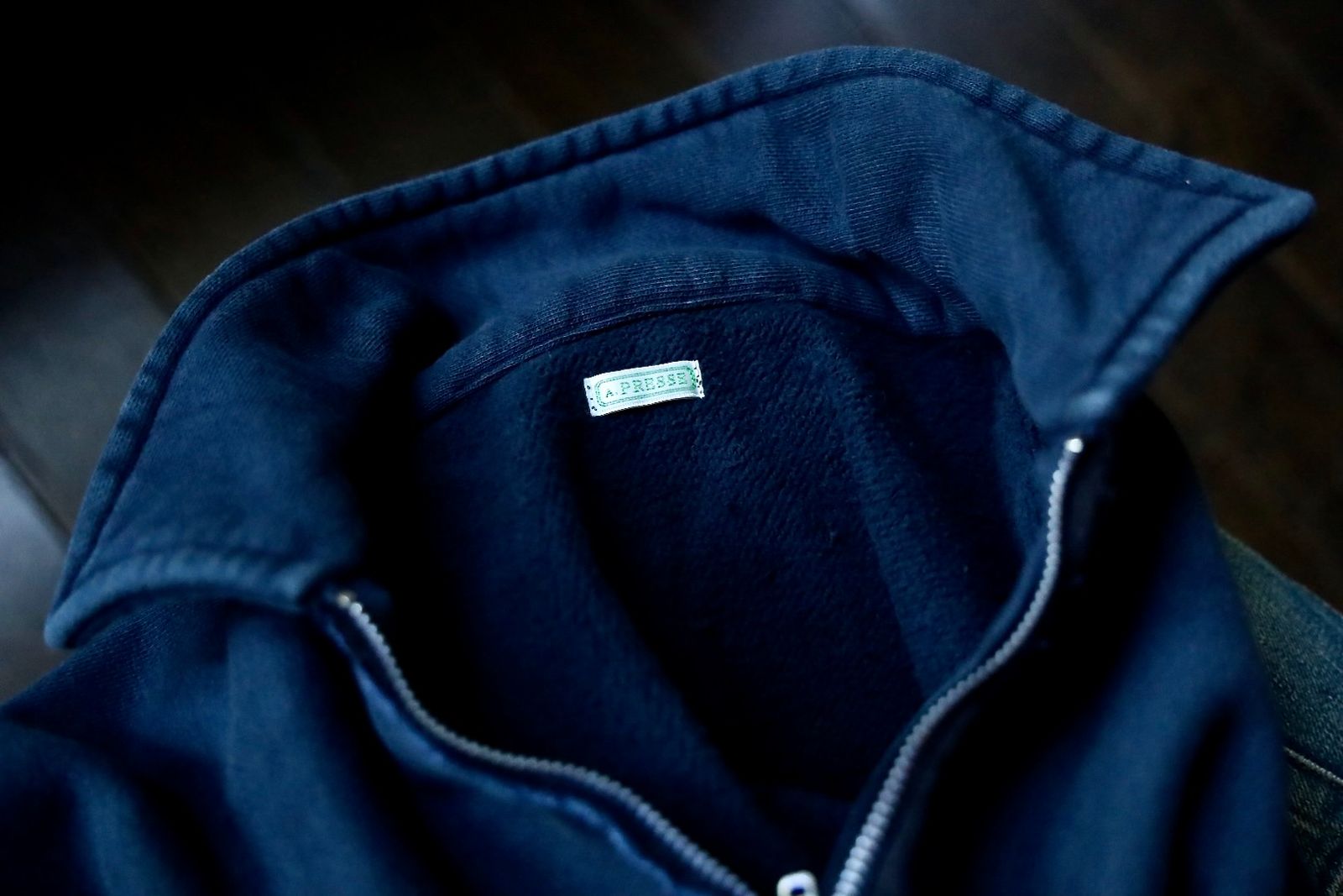 アプレッセ Vintage Half Zip Sweat Shirt (24AAP-05-08K)NAVY☆8月24日(土)発売！