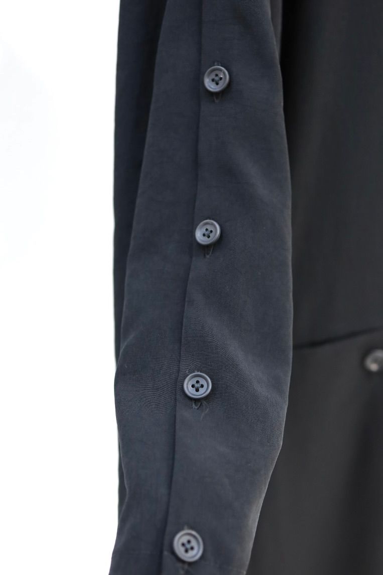 Yohji Yamamoto 釦あきスタンド長袖ジャケット (HK-J57-500)BLACK☆3月18日発売！