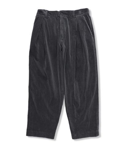 イズネス 25AW CORDUROY TUCK TROUSERS (25AW_31_2020AWPT06-W)CHARCOAL☆新作発売！