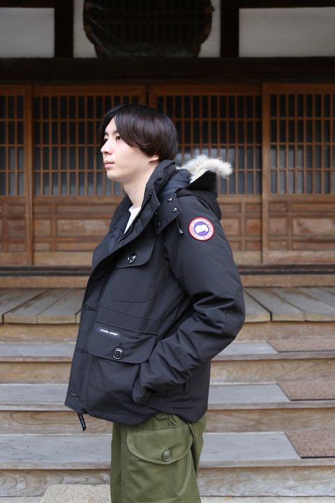 CANADA GOOSE RUSSELL PARKA"BLACK"style.2020.8.8.