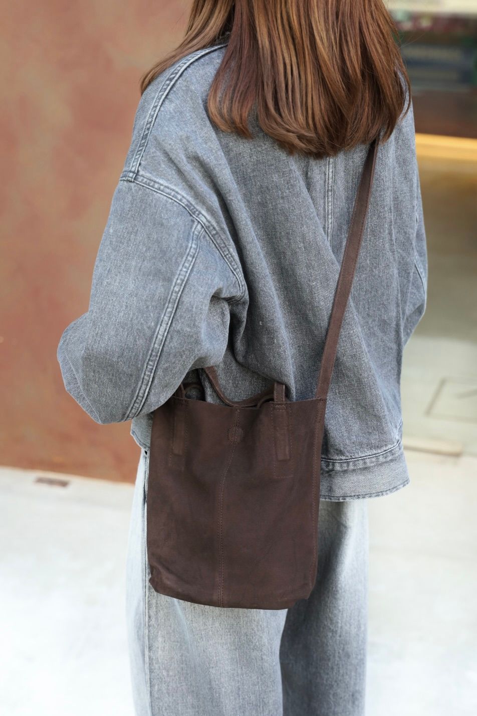 Morphee / モルフェトートバッグ2WAY SMALL TOTE(LONG)SUEDE[DARK CHOCO]☆新作発売！
