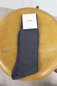 グラフペーパー26SS Graphpaper Rib Socks(GU261-90291B) GRAY☆1月24日(土)発売！
