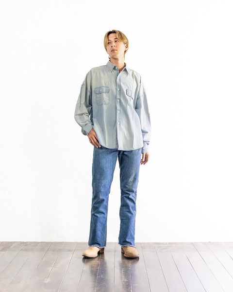 SAINT Mxxxxxx SHIRT/BLUE style 8月10日(土)新作発売！