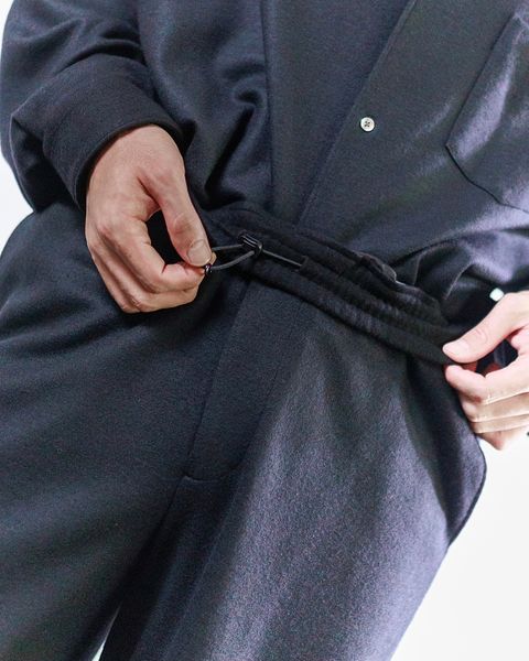Graphpaper Wool Smooth Flannel Oversized Regular Collar Shirtセットアップスタイル (BLACK)スタイル 11月2日(土)新作発売！