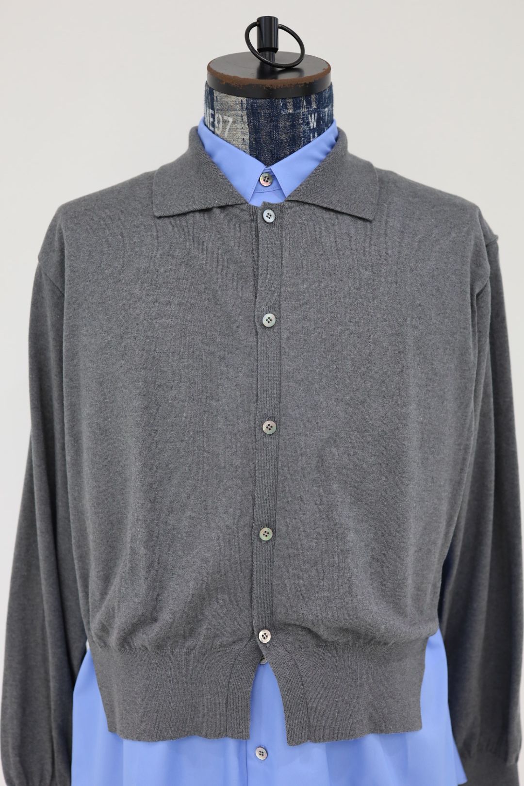 YOKE 26SS Connected Cardigan Shirt(YK26SS01248S)TOP GRAY