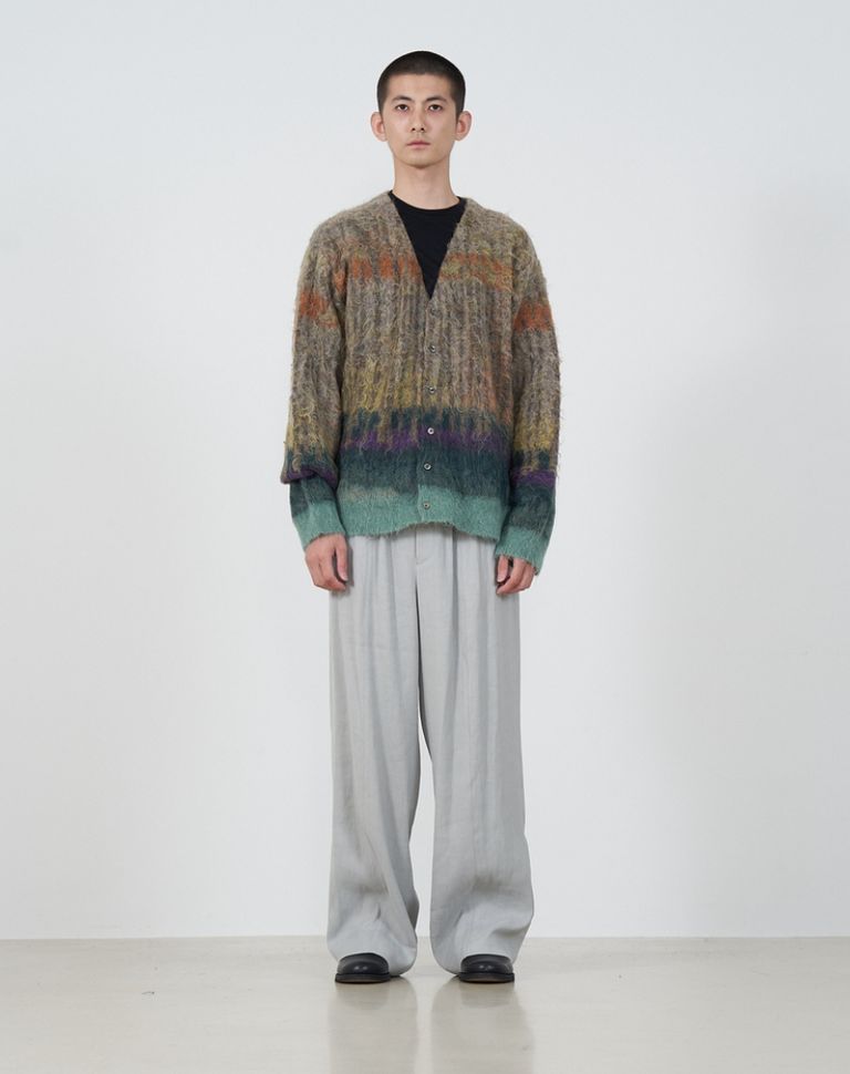 YOKE - ヨーク25SS TREE JAQUARD MOHAIR BUTTONED CARDIGAN YOKE - ヨーク25SS TREE JAQUARD MOHAIR BUTTONED CARDIGAN