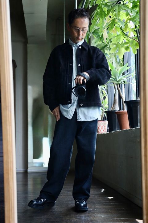 A.PRESSE 2025 STYLE2 Suede Leather 1st Type Jacketスタイル2025.8.19.