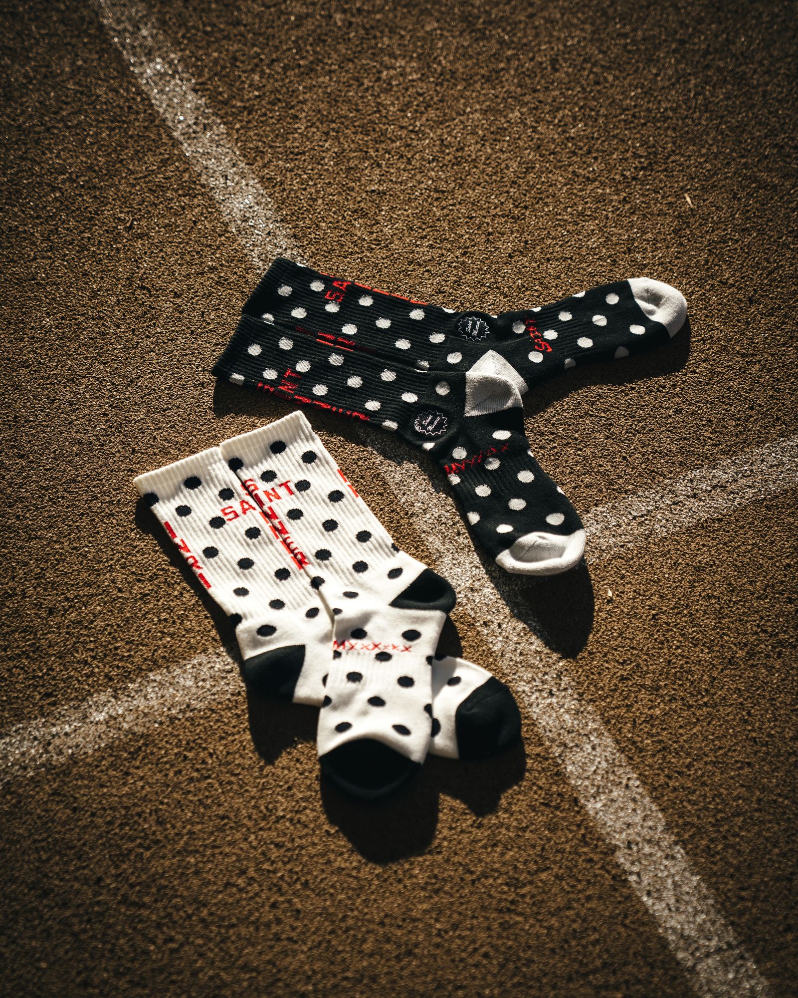 セントマイケル 26SS DOT SOCKS(SM-MK8-0000-100)BLACK★1月10日(土)発売！