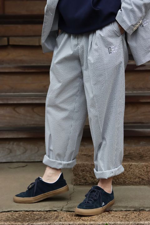 AOR 22SSシアサッカーセットアップ"NAVY"スタイル.2022.3.26.