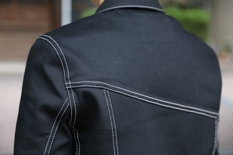 sulvam Mens slim denim jacket & Mens boots cut denim pants style 2020.12.19.