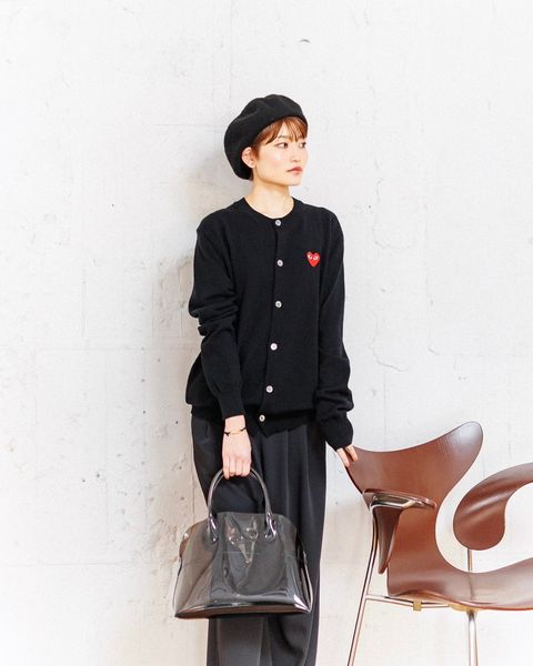 PLAY COMME des GARCONS 新作ROUND NECK CARDIGAN stlye.2025.2.12