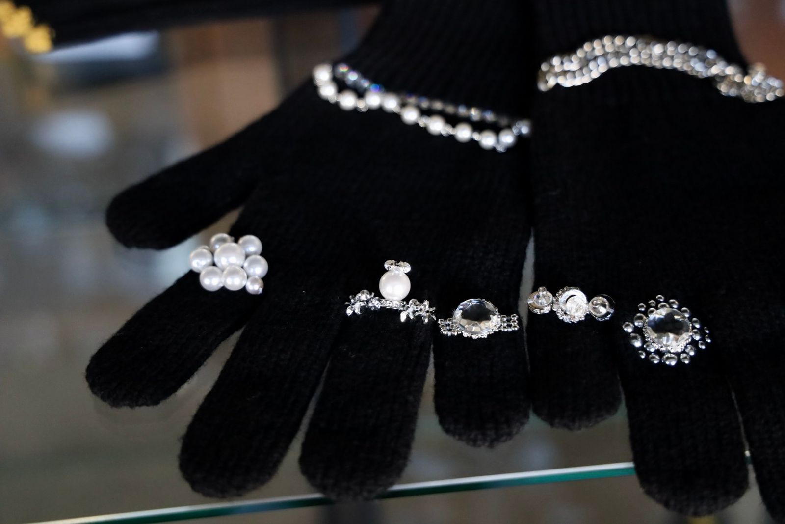 doublet ダブレット25AW LONG KNIT GLOVES WITH RINGS (25AW87GV04) BLACK★9月13日(土)発売！