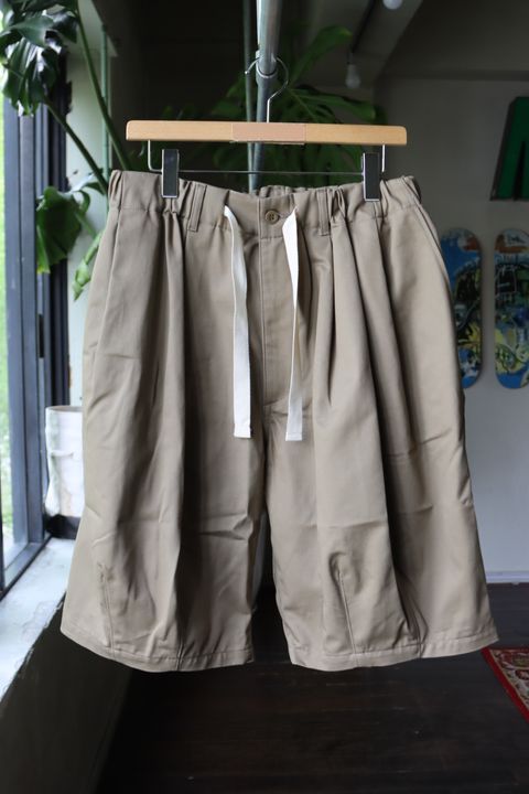 イズネス23SS バルーンイージーショートパンツ BALLOON EZ SHORT PANTS(1003SPA02-1)BEIGE