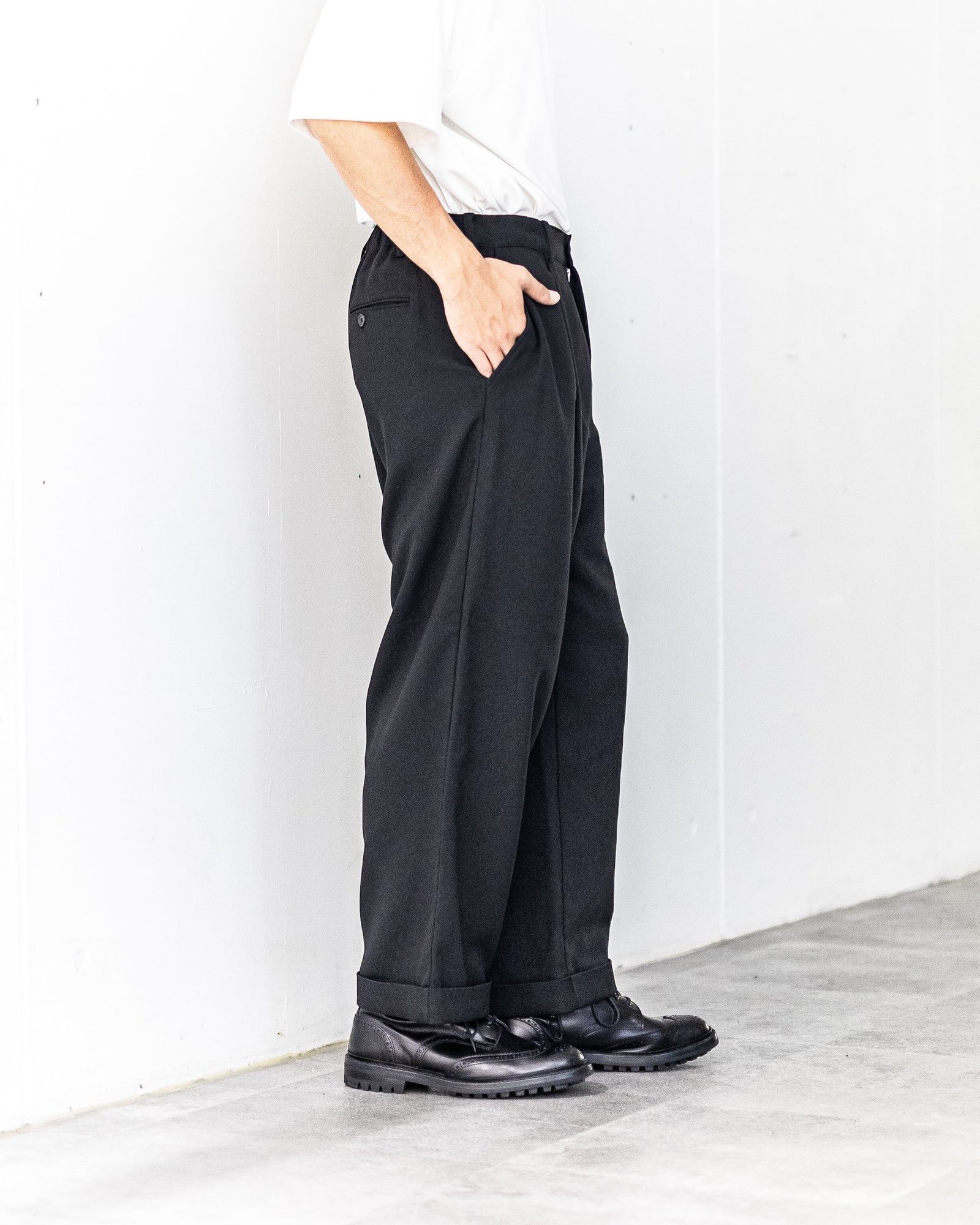 フレッシュサービス SOLOTEX® FULFLAN WIDE TROUSERS(FSC253-40122)BLACK★8月30日(土)発売！