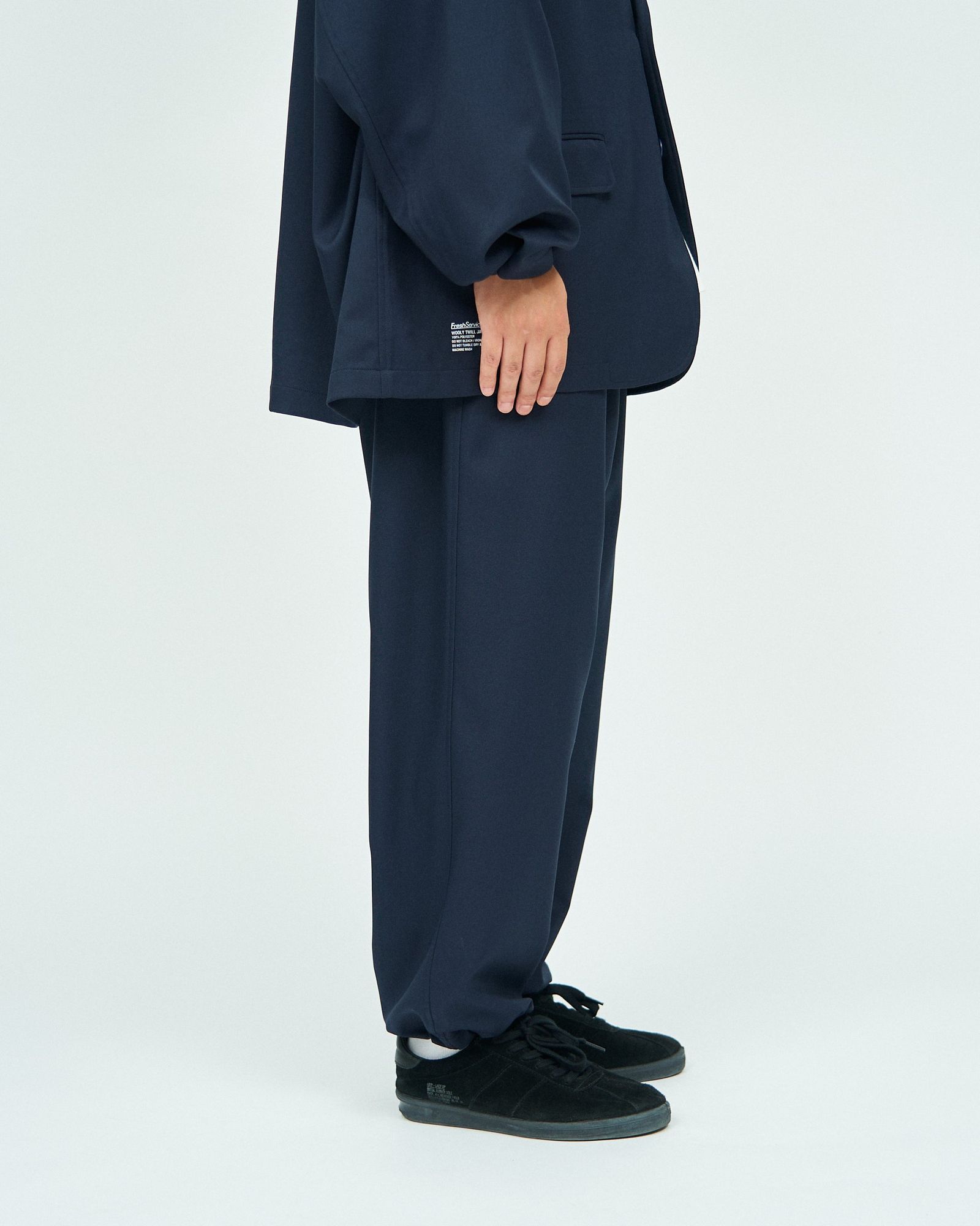フレッシュサービス WOOLY TWILL TROUSERS(FSC243-40178)NAVY