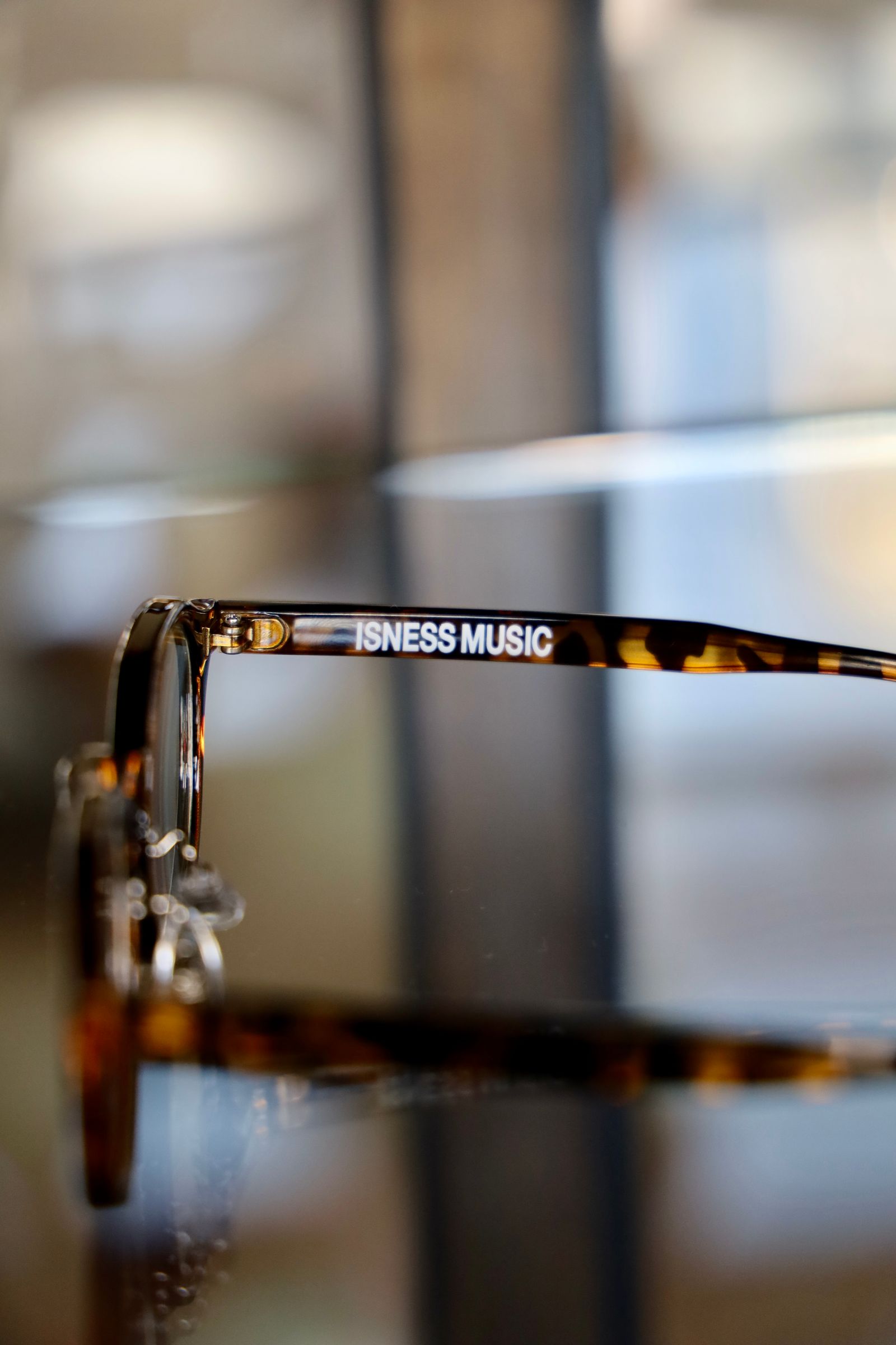 イズネスミュージックサングラス is-ness LARRY SUNGLASSES(BOSTON TYPE)L.BROWN-L.BROWN