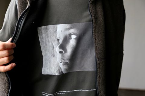 Graphpaper Poet Meets Dubwise for GP Jersey L/S Tee "SUN"GRAY style.2020.11.7.
