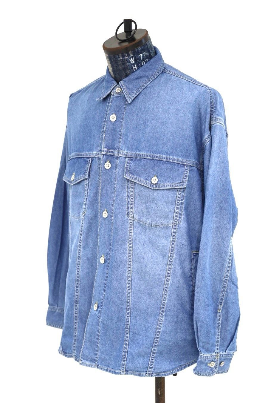 フレッシュサービス 26AW N/C TECH DENIM TRUCKER SHIRT(FSC263-50043)LIGHT WASH☆9月5日(土)新作発売！