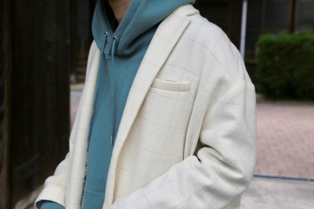 Dulcamara2020AW リフレクターツイードドロップJK "Off White"Style.2020.11.20.
