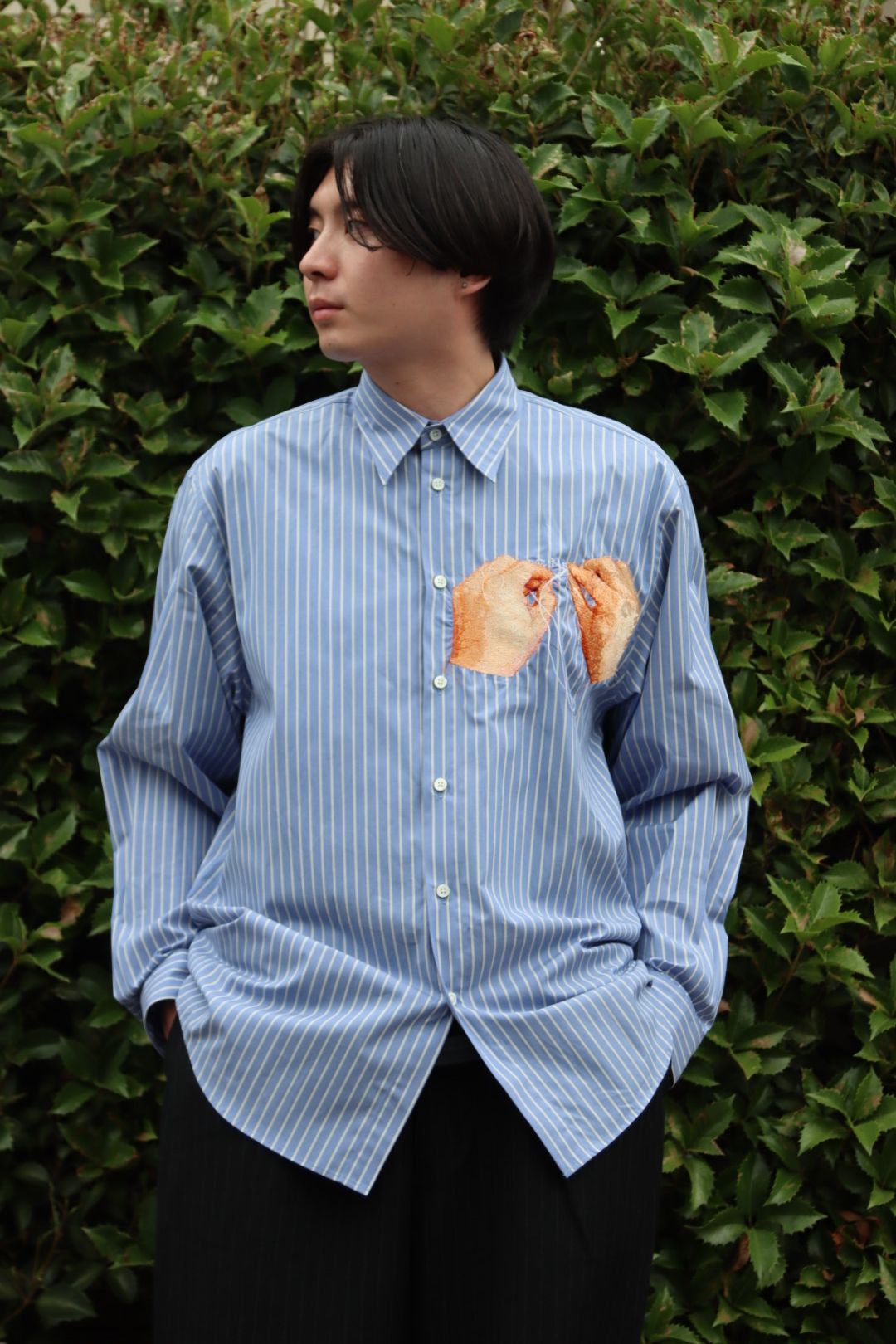 doublet “HAND-EMBROIDERY” PHOTO STITCH SHIRT style.2022.7.24