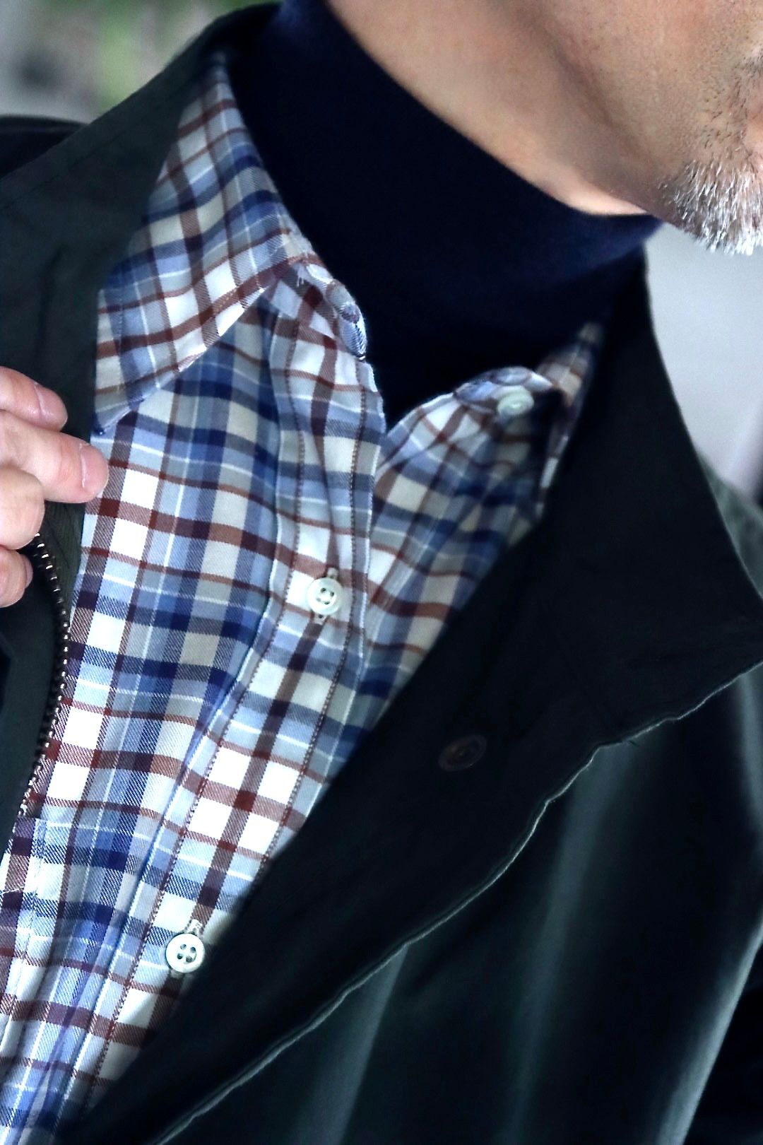 アプレッセ22FW High Gauge Turtleneck Sweaterスタイル