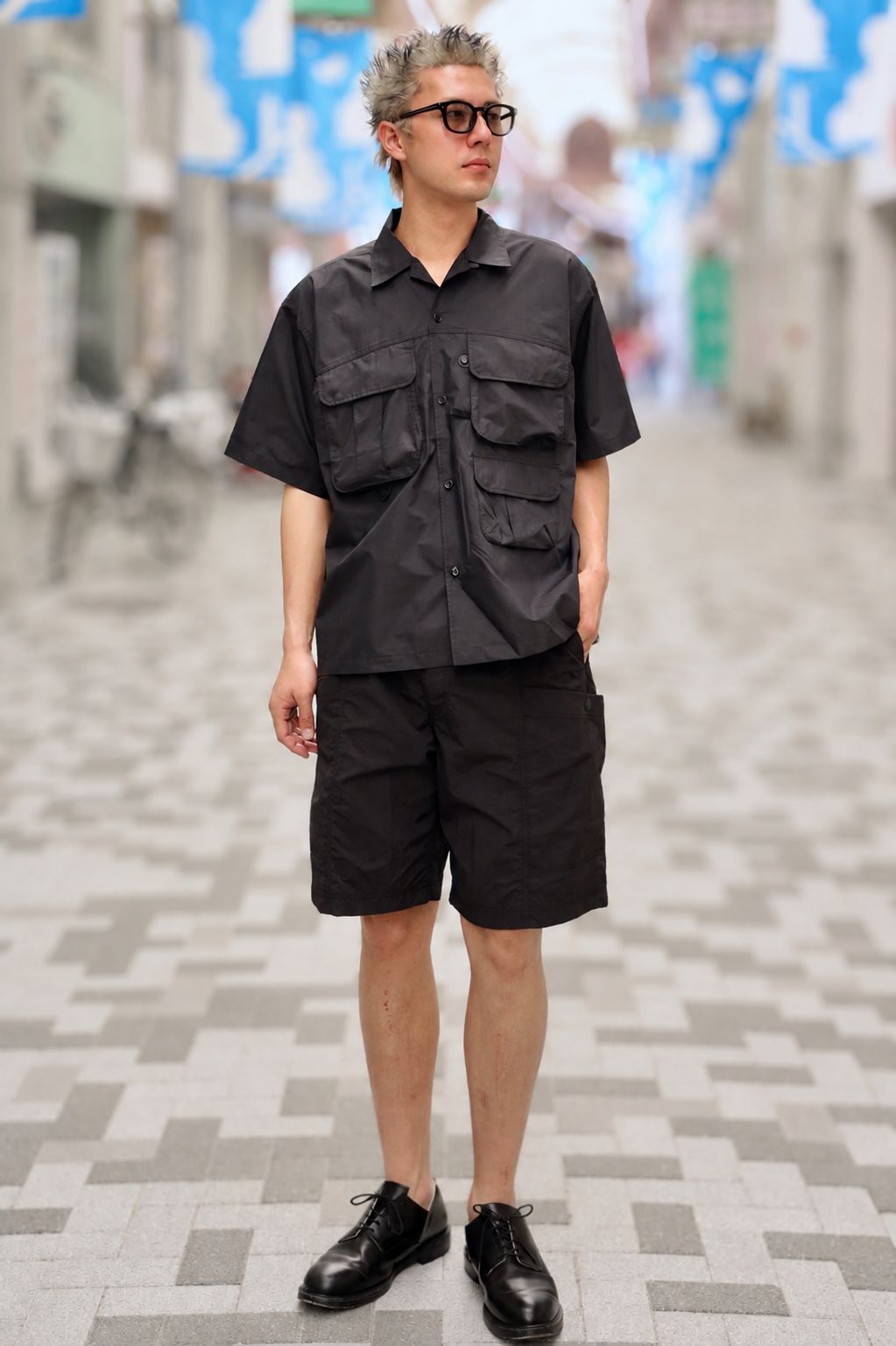 DAIWA PIER39(ダイワピア39) TECH MULTI TOOL POCKET SHIRT S/S SOLID(BE-86026)BLACK☆5月23日(土)新作発売！