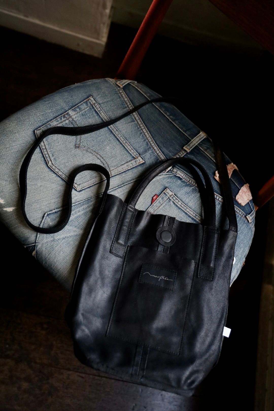 Morphee / モルフェトートバッグ 2WAY SMALL TOTE（SHORT）BLACK☆再入荷いたしました！