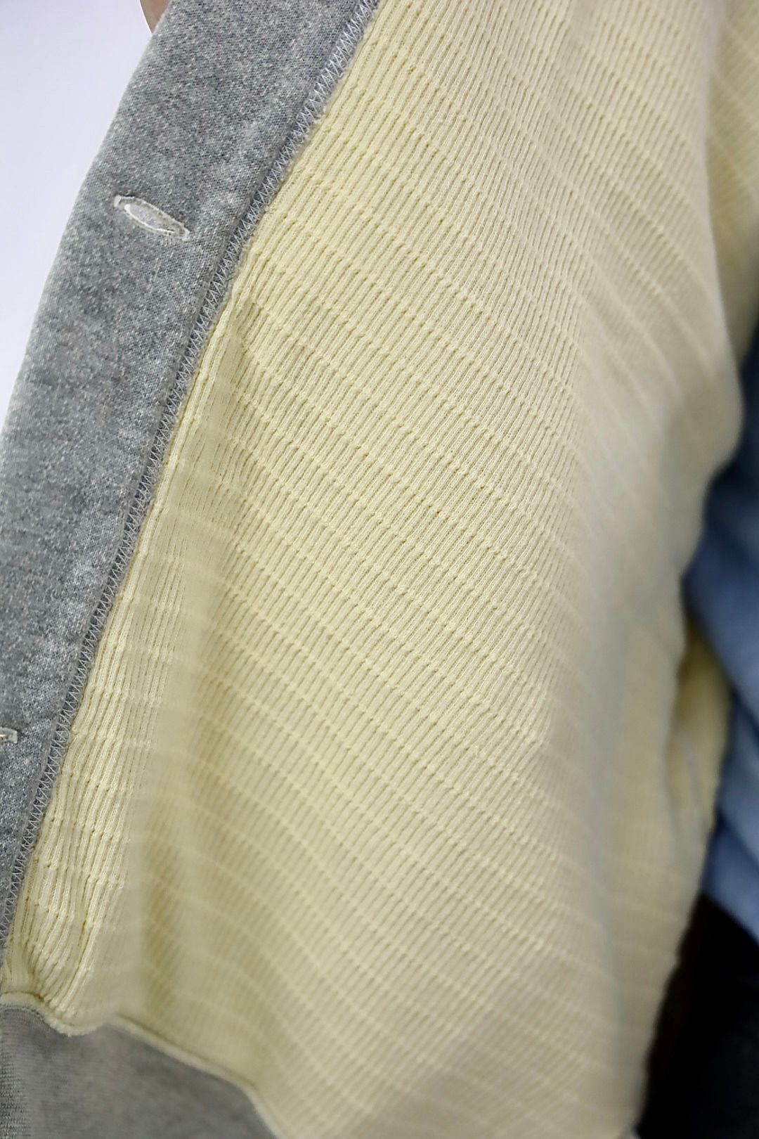 A.PRESSE 2026 STYLE1 Vintage Sweat Cardigan"GRAY"スタイル