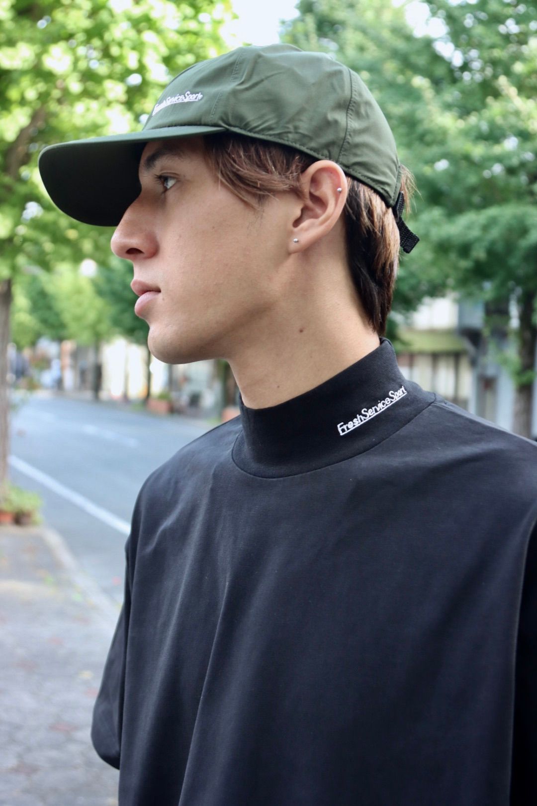 FreshServiceSport フレッシュサービススポーツ 23AW DOUBLE JERSEY DRY TECH S/S MOCK NECK TEEスタイル