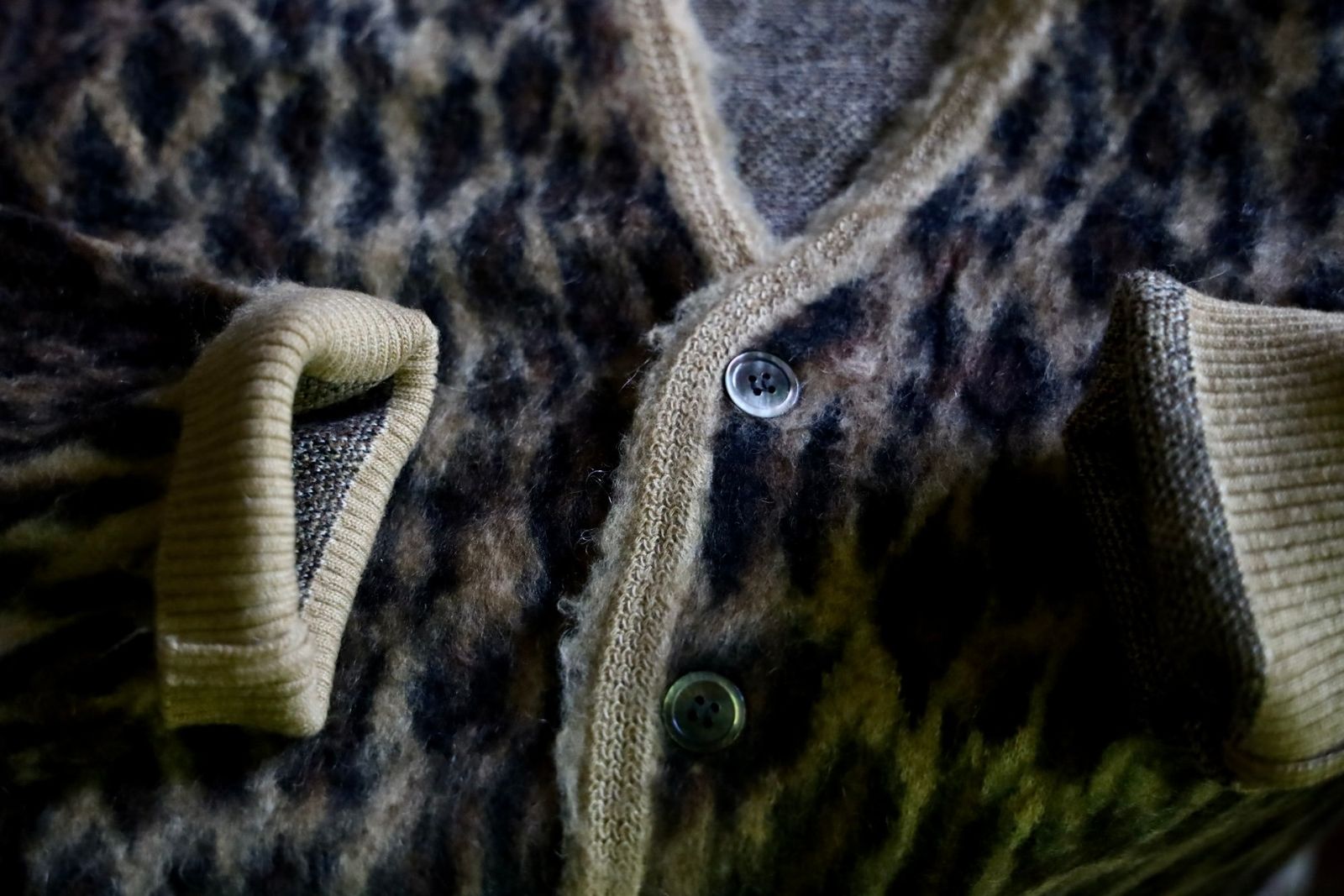 セントマイケル24AW MOHAIR CARDIGAN(SM-YS1-0000-059)LEOPARD