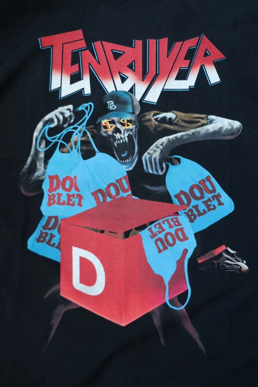 doublet - doublet 25SS TENBUYER T-SHIRT(25SS78CS390)BLACK☆4 doublet - doublet 25SS TENBUYER T-SHIRT(25SS78CS390)BLACK☆4