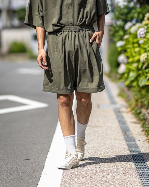 フレッシュサービス SEERSUCKER EASY SHORTS (FSC252-40044)KHAKI