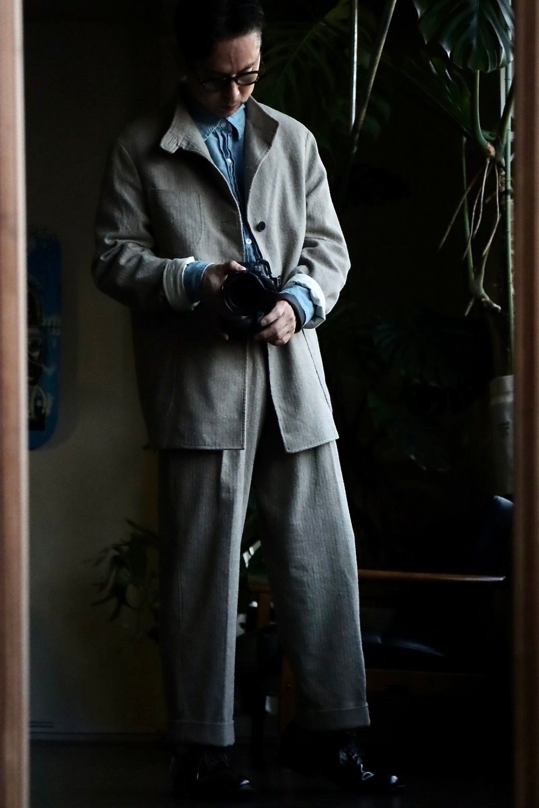 A.PRESSE 23SS Hunting Jacket & Herringbone Trousersスタイル.2023.3.5.