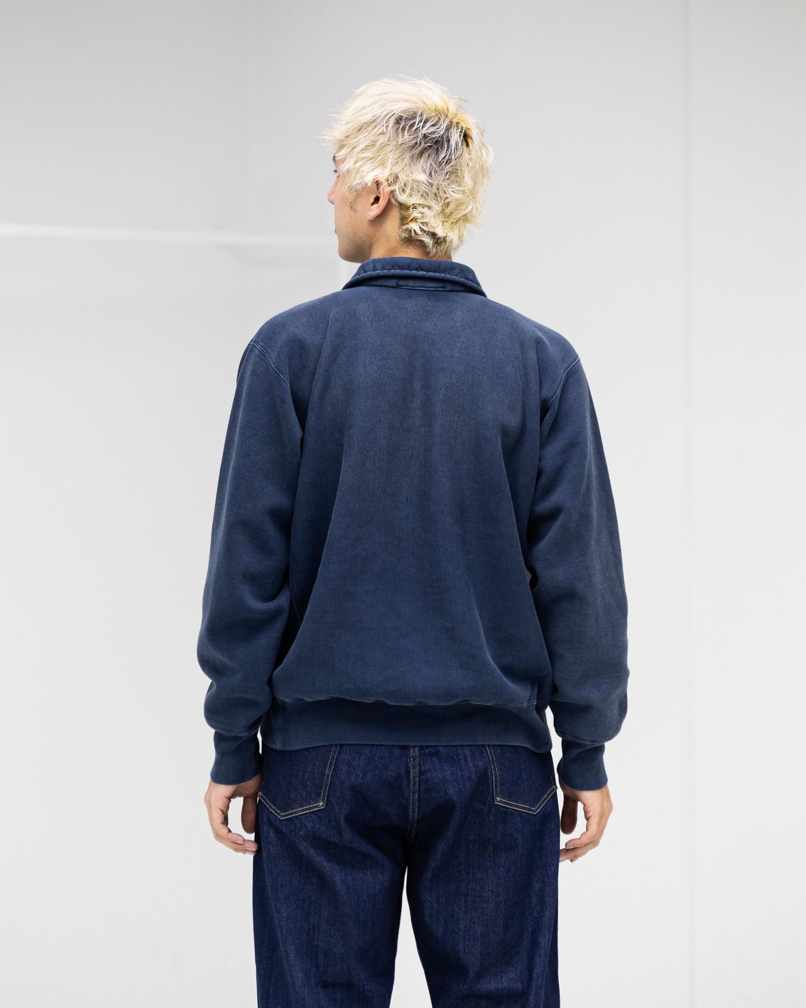 A.PRESSE 2026 STYLE1 Vintage Half Zip Sweatshirt (BLUE) 12月27日(土)新作発売！