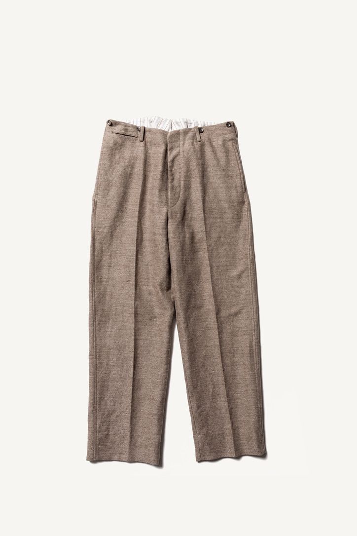 アプレッセ23SS Dead Stock Linen Trousers(23SAP-04-19M)BROWN