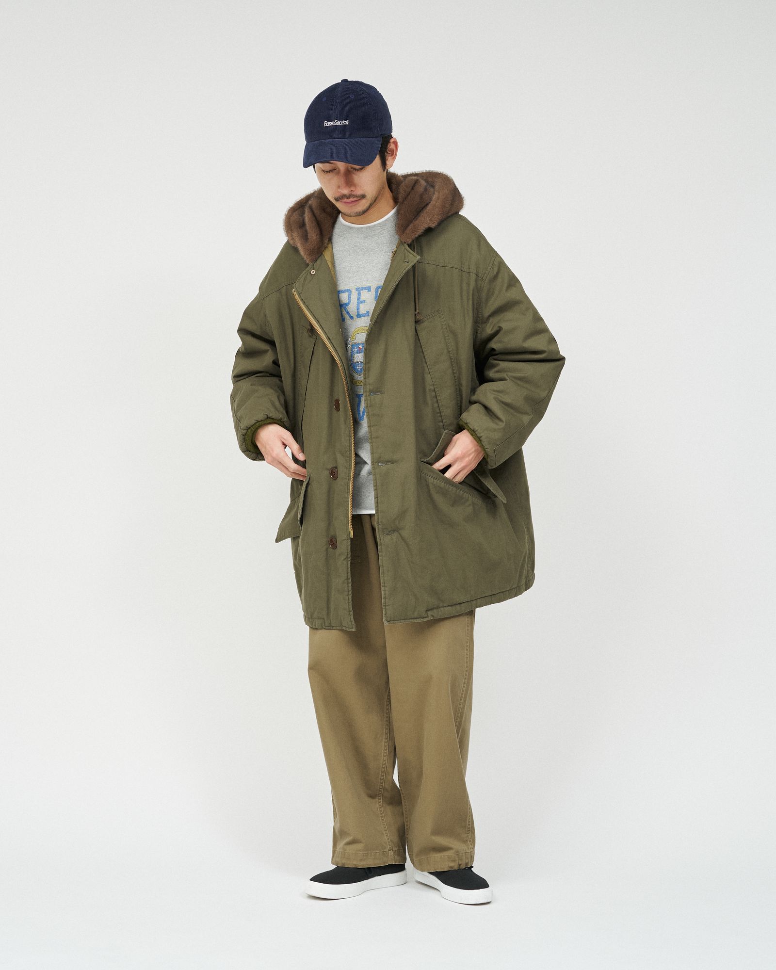 フレッシュサービス WEATHER CLOTH FLIGHT JACKET (FSC253-10139)OLIVE★10月11日(土)発売！
