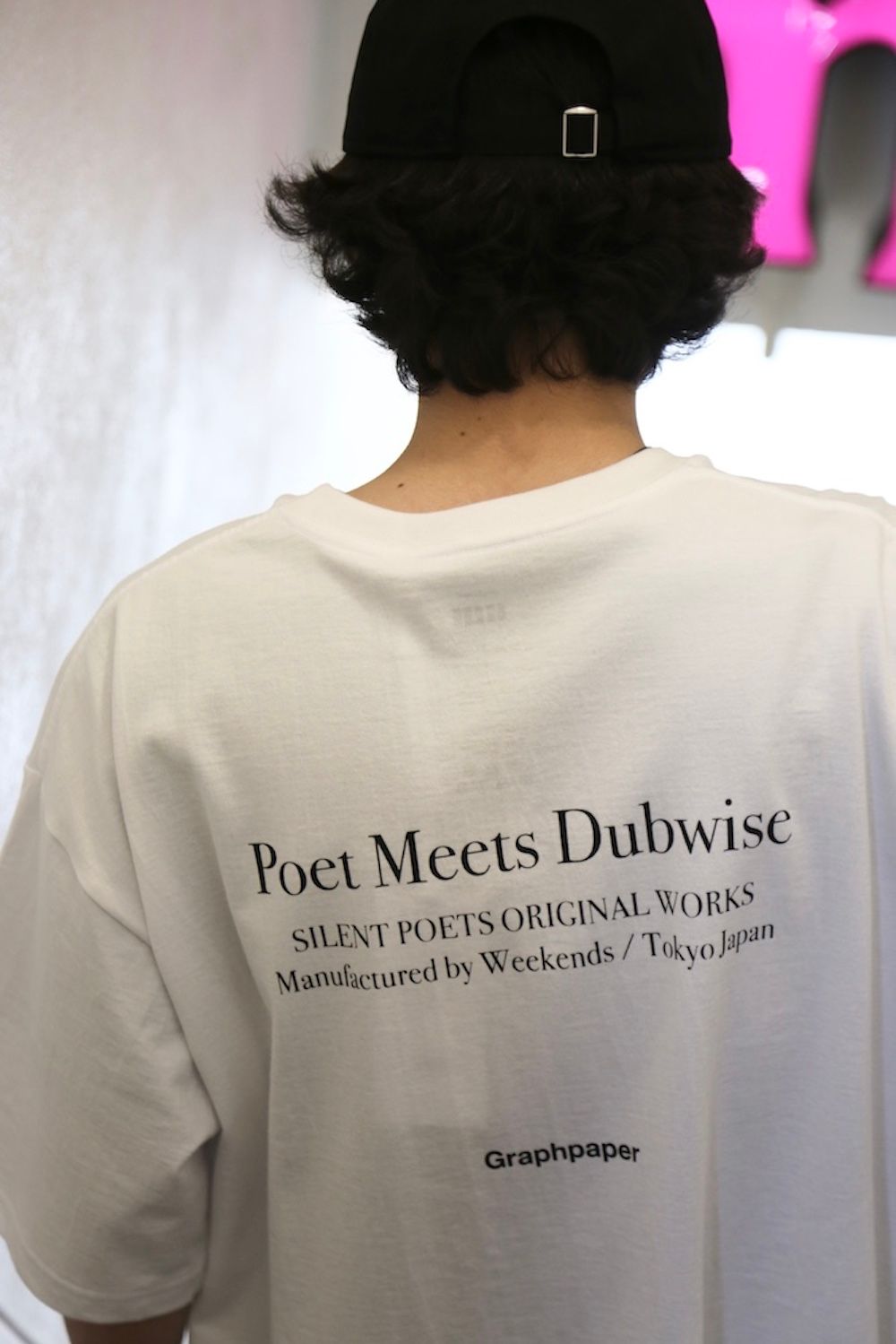 Graphpaper POET MEETS DUBWISE for Graphpaper Oversized Tee “WORDS AND SILENCE”style. 2021.05.26.